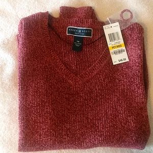 Women's sweater, color is merlot not red